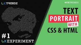Text Portrait with Css and Html | Pure Css Tutorial | Html/CSS [Ep #1]