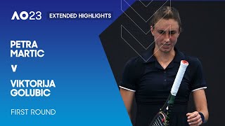 Petra Martic v Viktorija Golubic Extended Highlights | Australian Open 2023 First Round