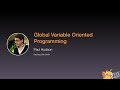 Global Variable Oriented Programming - iOS Conf SG 2020
