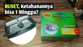 2 LAMPU EMERGENCY YANG NGAKU PALING TERANG DAN TAHAN LAMA | DONY LG-905 VS KISEKI K03