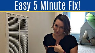 YIKES! Here's How to Fix a Loud AC Return Vent - AKA The Noisy Air Vent!