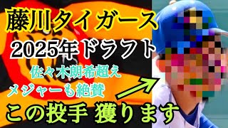 【2025年ドラフト阪神】敏腕スカウト陣 動いてます！リストアップは高校生NO.1右腕‼︎今朝丸にも勝った投手‼︎