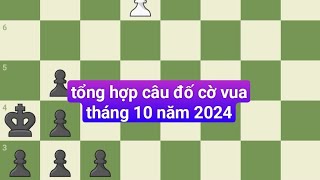 tổng hợp câu đố cờ vua tháng 10 năm 2024 |  Thành thạo chess