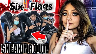 SNEAKING OUT To Six Flags Magic Mountain at 3AM ! **bad idea** ||ft Gonex