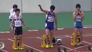 2014 秋田県高校総体陸上 男子 100m 決勝【再】