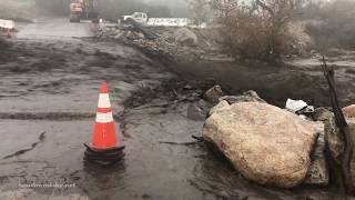 Flash Flood - Holy Fire Burn Scar - Horsethief Canyon/Temescal Valley, CA - 12/6/2018