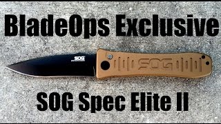 BladeOps Exclusive Desert Tan SOG Spec Elite II Auto