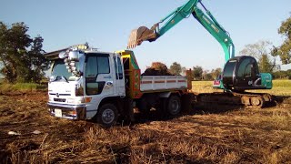 วันนี้วิ่งกับทีมงานเสี่ยเบียร์ dump truck excavator 29 พฤศจิกายน ค.ศ. 2018