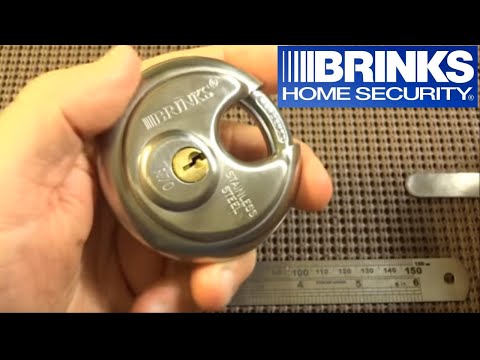 (80) Brinks R70 Maximum Security Disc Padlock Picked Open (80) Brinks R70 Maximum Security Disc Padlock Picked Open