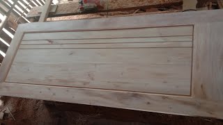 membuat pintu kayu minimalis terbaru *simple* 80x200