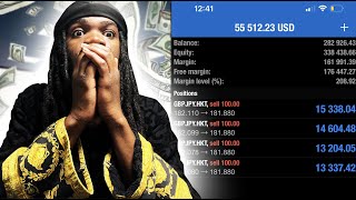 Making $55,000 in 2 Hours Trading FOREX Live! (Forex Trading For Beginners)