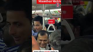 Mumbai Metro Rush Hour But Sonu Sood always reciprocates with a warm smile that says it all