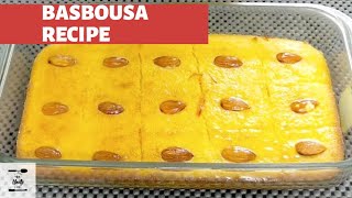 Arabic Basbousa Recipe | Arabic Dessert Recipe |  Semolina Cake Recipe | #بسبوسة