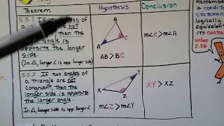 Geometry 5.5a, Write an Indirect Proof \u0026 2 Theorems