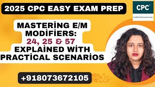 Practical Guide to E/M Modifiers 24, 25, and 57 – With Real-Life Examples #medicalcoding