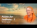 093 - Points For Sadhana Day - 1 | Swamini Ma Gurupriya