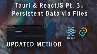 Tauri & ReactJS Part 3v2 - Storing to Disk and Showing Notifications (tauri-store)