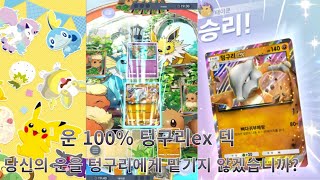 운 100% 의존 텅구리EX 덱 !  당신의 운을 맡겨 보아라 ! [포켓몬 카드게임 Pocket]