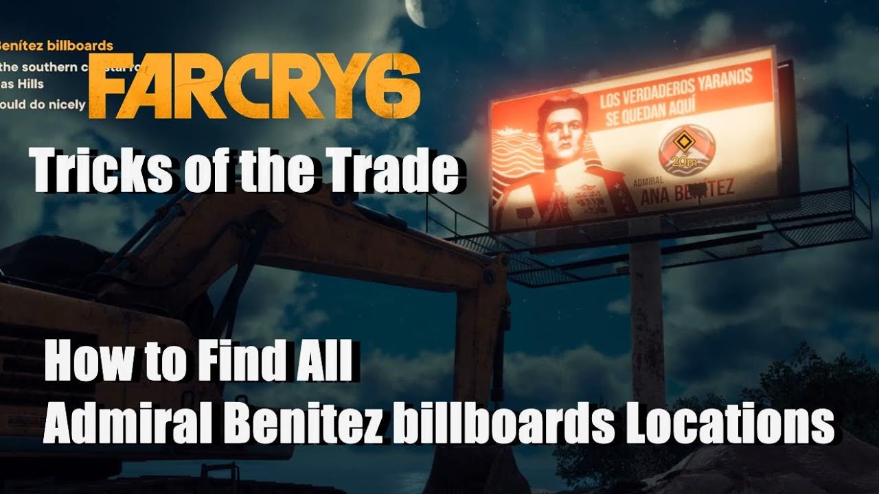 How To Find All Admiral Benitez Billboards Locations Tricks Of The