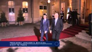 President Jean-Claude Juncker official visit to Paris