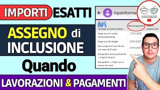 Assegno di Inclusione ➡ IMPORTI ESATTI Aumenti GENNAIO 2025 ✅ OVER 60 INVALIDI FAMIGLIE ISEE e DATE