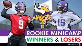 Minnesota Vikings Rookie Minicamp Winners & Losers Ft. J.J. McCarthy & Dallas Turner