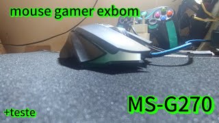 teste do mouse gamer exbom ms-g270