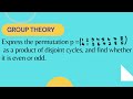 Express the permutation p as a product of disjoint cycles, and find whether it is even or odd.