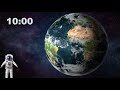 10-Minute Outer Space Timer 🌌 | Floating Astronaut | Ambient Space Music | Alarm