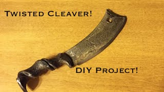 How to make a Twisted Flat Stock Cleaver!