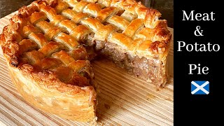 Traditional Meat & Potato Pie Recipe | With Easy Lattice Top