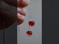 diy cherry earrings uvresin earrings resinjewelry jewelrydesign uvresincraft