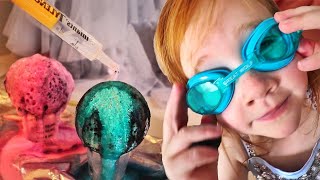 MOON ROCKS with ADLEY!!  making diy Space Crafts and Experiments inside the house with Niko Bear!