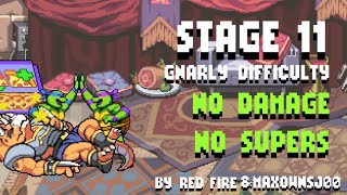 TMNT: Shredder's Revenge - 2P Co-op - Stage 11 No Damage / No Supers [Gnarly]