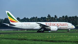 Ethiopian Airlines LANDING at Cochin International Airport | Boeing 787-800 Dream)Liner