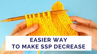 Alternative Way to Make Slip Slip Purl (SSP) Decrease