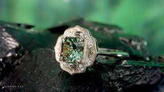 Dianna Rae Original - Green Dragon - Demantoid Garnet Ring