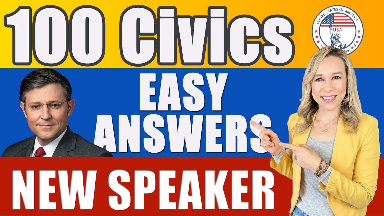 100 Civics Questions And Answers In Order | 2008 Version Civics Test ...