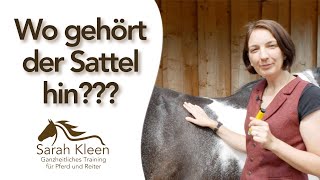 Wo gehört der Sattel hin?