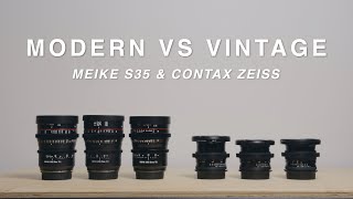 CONTAX ZEISS VS MEIKE S35 | Comparison between Vintage \u0026 Modern Lenses for Filmmaking ( BMPCC 6K )