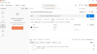 How to Upload File on server using Fetch API using PHP