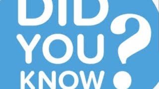 Did you know???general knowledge #everything #info