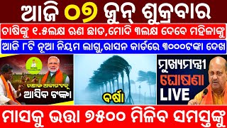 today's morning news odisha/7 June 2024/heavy to heavy rain/odisha news today/odisha samachar