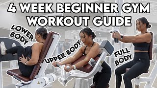 WEEK 4 | Weight Training for Beginners at the Gym | Step-by-Step Workouts