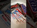 ASMR CHOCOLATE BARS #kinder#mars#sneakers#yummy#sweets#viral#shorts#satisfyin