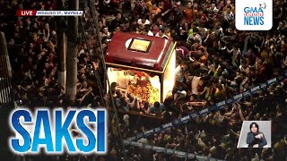 Andas ng Nazareno, dinumog ng mga deboto sa Hidalgo St. | Saksi