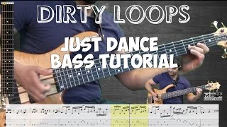 Just Dance - Bass Cover (with Tabs)