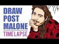 Post Malone ProCreate Time Lapse Art on iPad Pro