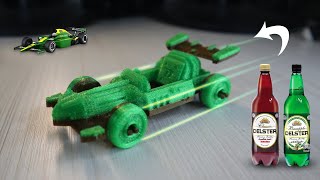 how to make Formula 1 With 2 color plastic bottle (PET) - free filament  - DIY