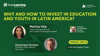 Why and How to Invest in Education and Youth in Latin America?